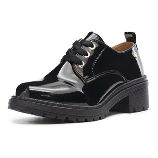 Foto 3 | Foto 3 | Zapato Casual Juvenil Plataforma Bambino Charol Negro 18-23 Negro