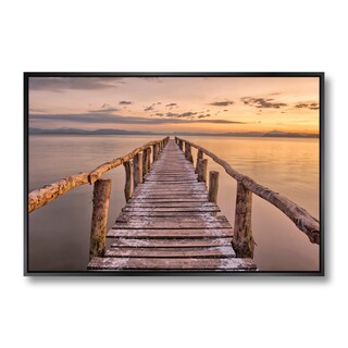 Foto 1 | Foto 1 | Canvas Revolution Cuadro Canvas Muelle Rustico Marco color Negro