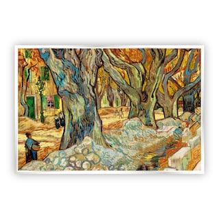 Foto 1 | Foto 1 | Cuadro Canvas Revolution Grandes Arboles de Sombra por Vincent Van Gogh Marco color Blanco