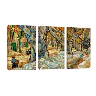 Foto 1 | Foto 1 | Cuadro Canvas Revolution Tríptico Vertical Van Gogh Arboles