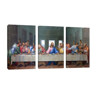 Foto 1 | Foto 1 | Cuadro Canvas Revolution Tríptico Vertical La Ultima Cena Set De 3 Piezas 25 x 38 cm c/u