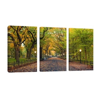Foto 1 | Foto 1 | Cuadro Canvas Revolution Tríptico Vertical Otoño Central Park - Multicolor