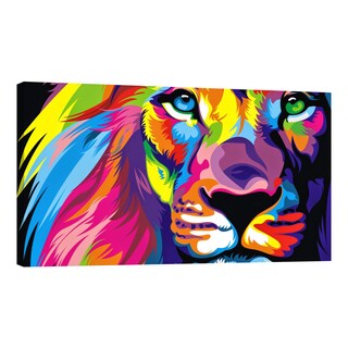 Foto 1 | Foto 1 | Cuadro Canvas Revolution León Colorido 120 x 60 cm