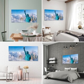 Foto 3 | Foto 3 | Cuadro Canvas Revolution Nueva York Libertad sobre el Cielo Panorámico 120 x 60