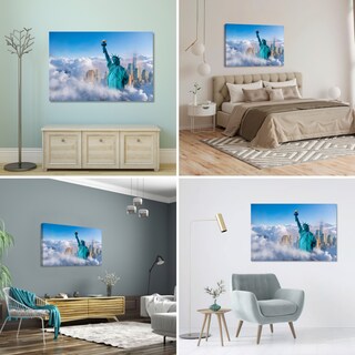 Foto 3 | Foto 3 | Cuadro Canvas Revolution Nueva York Libertad sobre el Cielo Rectangular 90 x 60