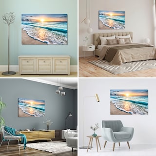 Foto 3 | Foto 3 | Cuadro Playa Mar Cancún Canvas Revolution 90 x 60 cm