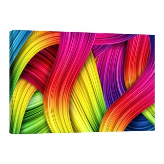 Foto 1 | Foto 1 | Cuadro Canvas Revolution Abstracto Líneas de Colores Rectangular 90 x 60
