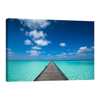 Foto 1 | Foto 1 | Cuadro Canvas Revolution 90 x 60 Playa Mar Azulado Rectangular