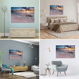 Foto 3 | Foto 3 | Cuadro Canvas Revolution Playa Mar Caribe Rectangular