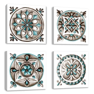 Foto 1 | Foto 1 | Cuadro Canvas Revolution Cuadríptico Azulejos De Cerámica Set De 4 Piezas 30 x 30 cm c/u