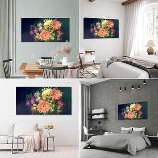 Foto 3 | Foto 3 | Cuadro Canvas Revolution 160 X 80 CM Pintura Impresa Bouquet de Flores