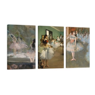 Foto 1 | Foto 1 | Cuadro Canvas Revolution Tríptico Vertical Edgar Degas Set De 3 Piezas 30 x 45 cm c/u