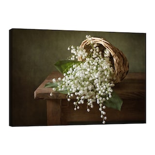 Foto 1 | Foto 1 | Cuadro Canvas Revolution 90 x 60 cm Canasta De Lirios Blancos