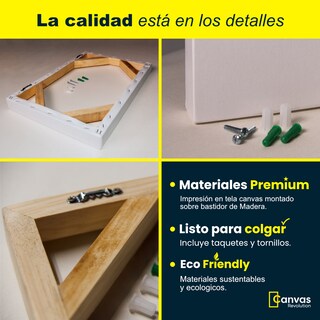 Foto 2 | Foto 2 | Cuadro Canvas Revolution 90 x 60 cm Canasta De Lirios Blancos
