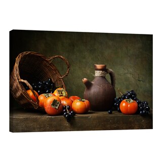 Foto 1 | Foto 1 | Cuadro Canvas Revolution 90 x 60 cm Canasto Con Persimon