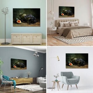 Foto 3 | Foto 3 | Cuadro Canvas Revolution 90 x 60 cm Higo Con Uvas Y Jarrón