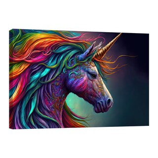 Foto 1 | Foto 1 | Cuadro Decorativo Canvas Revolution Unicornio Astral 90 x 60 cm
