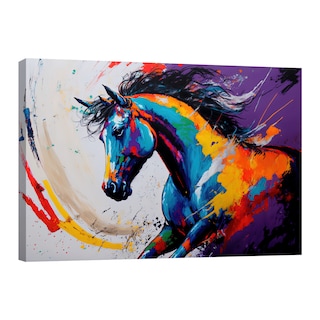 Foto 1 | Foto 1 | Cuadro Canvas Revolution 120 x 80 cm Caballo de Varios Colores