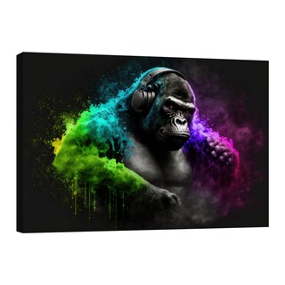 Foto 1 | Foto 1 | Cuadro Canvas Revolution 120 X 80 CM Gorila Colorido