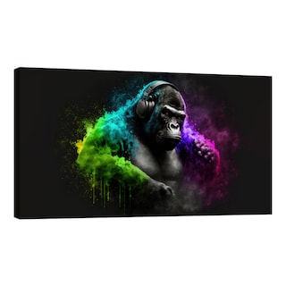 Foto 1 | Foto 1 | Cuadro Canvas Revolution 120 x 60 cm Gorila Colorido