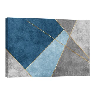 Foto 1 | Foto 1 | Cuadro Canvas Revolution 90 X 60 CM Geometría Lineal en Azul