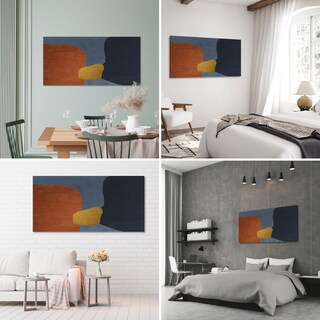 Foto 2 | Foto 2 | Cuadro Canvas Revolution 160 X 80 CM Formas Grises y Cobre