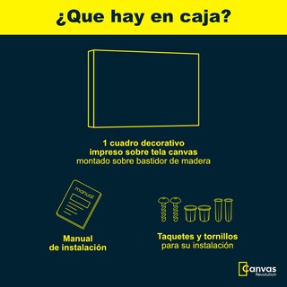 Foto 4 | Foto 4 | Cuadro Canvas Revolution 90 X 60 CM Tronco Dorado