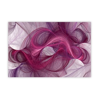 Foto 1 | Foto 1 | Cuadro Canvas Revolution 90 x 60 cm Olas Fucsia Minimalistas