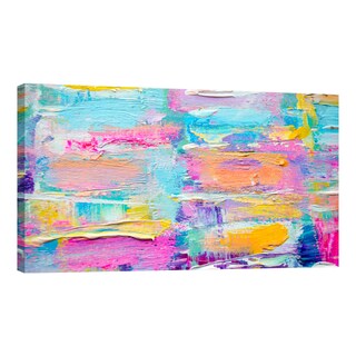 Foto 1 | Foto 1 | Cuadro Canvas Revolution 120 X 60 CM Brochazos en Tonos Pastel