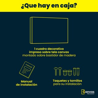 Foto 4 | Foto 4 | Cuadro Canvas Revolution 120 X 80 CM Mármol Turco Azulado