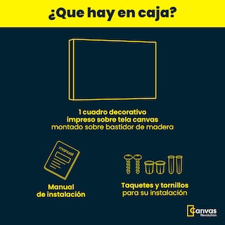 Foto 4 | Foto 4 | Cuadro Canvas Revolution 90 X 60 CM Paisaje de Colores