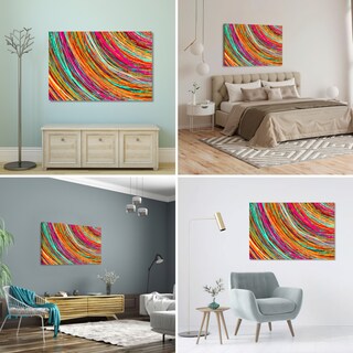 Foto 2 | Foto 2 | Cuadro Canvas Revolution 120 X 80 CM Líneas de Varios Colores
