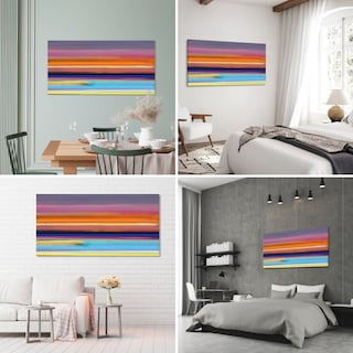 Foto 2 | Foto 2 | Cuadro Canvas Revolution 160 X 80 CM Líneas Coloridas
