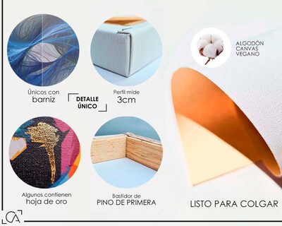 Foto 3 | Foto 3 | Cuadros Decorativos Canvas Art Arte Minimalista 2 Piezas