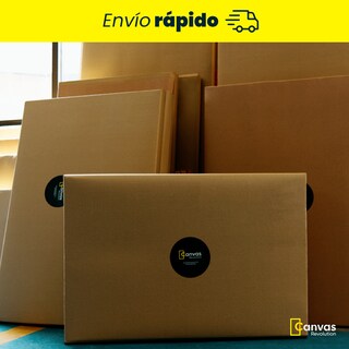 Foto 5 | Foto 5 | Cuadro Canvas Revolution Loto de Mármol 120 X 60 CM con Marco Dorado