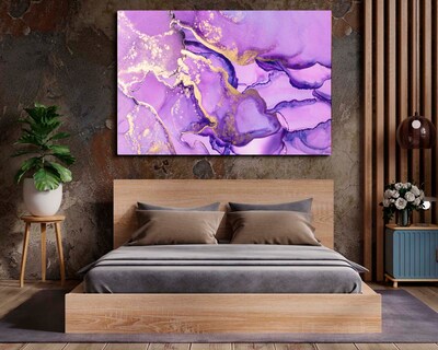 Foto 2 | Foto 2 | Cuadro Decorativo Canvas Art Mármol en Colores Violeta