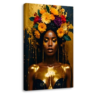 Foto 1 | Foto 1 | Cuadro Decorativo Canvas Resplandor Floral 60x90