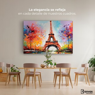Foto 2 | Foto 2 | Cuadro Decorativo Canvas Magia Torre Eiffel 90x60