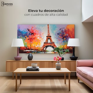Foto 3 | Foto 3 | Cuadro Decorativo Canvas Magia Torre Eiffel 120x60