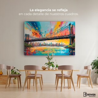 Foto 2 | Foto 2 | Cuadro Decorativo Canvas Puente Brooklyn Ny 90x60