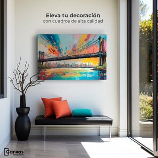 Foto 3 | Foto 3 | Cuadro Decorativo Canvas Puente Brooklyn Ny 90x60