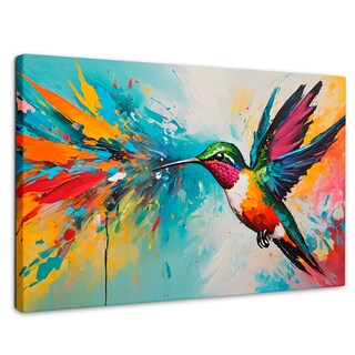 Foto 1 | Foto 1 | Cuadro Decorativo Canvas Colibrí Vibrante 90x60