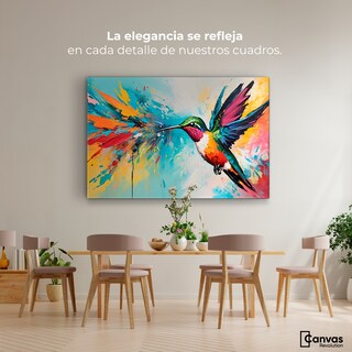 Foto 2 | Foto 2 | Cuadro Decorativo Canvas Colibrí Vibrante 90x60
