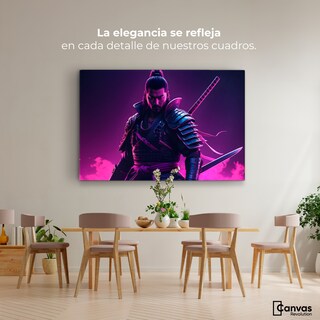 Foto 2 | Foto 2 | Cuadro Decorativo Canvas Guerrero Samurái 90x60