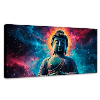 Foto 1 | Foto 1 | Cuadro Decorativo Canvas Buda Entre Galaxias 160x80