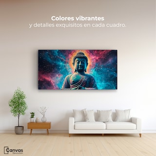Foto 2 | Foto 2 | Cuadro Decorativo Canvas Buda Entre Galaxias 160x80