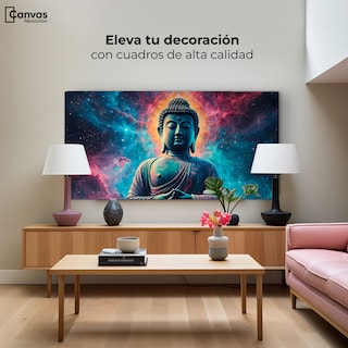 Foto 3 | Foto 3 | Cuadro Decorativo Canvas Buda Entre Galaxias 160x80