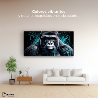 Foto 2 | Foto 2 | Cuadro Decorativo Canvas Majestuoso Gorila 120x60