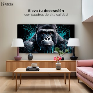 Foto 3 | Foto 3 | Cuadro Decorativo Canvas Majestuoso Gorila 120x60