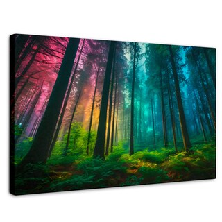 Foto 1 | Foto 1 | Cuadro Decorativo Canvas Bosque Cromático 90x60